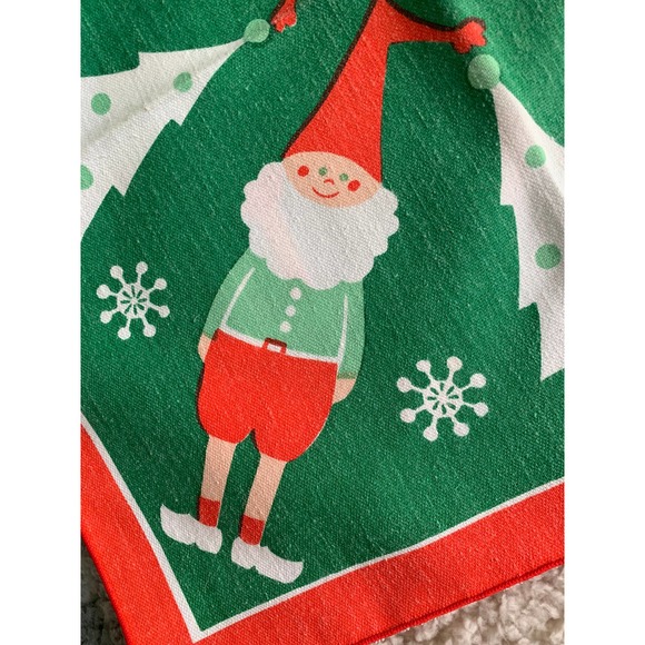 Scandinavian Christmas Cotton Napkin Set Modern Danish Dutch Boy Girl Design - Picture 8 of 9